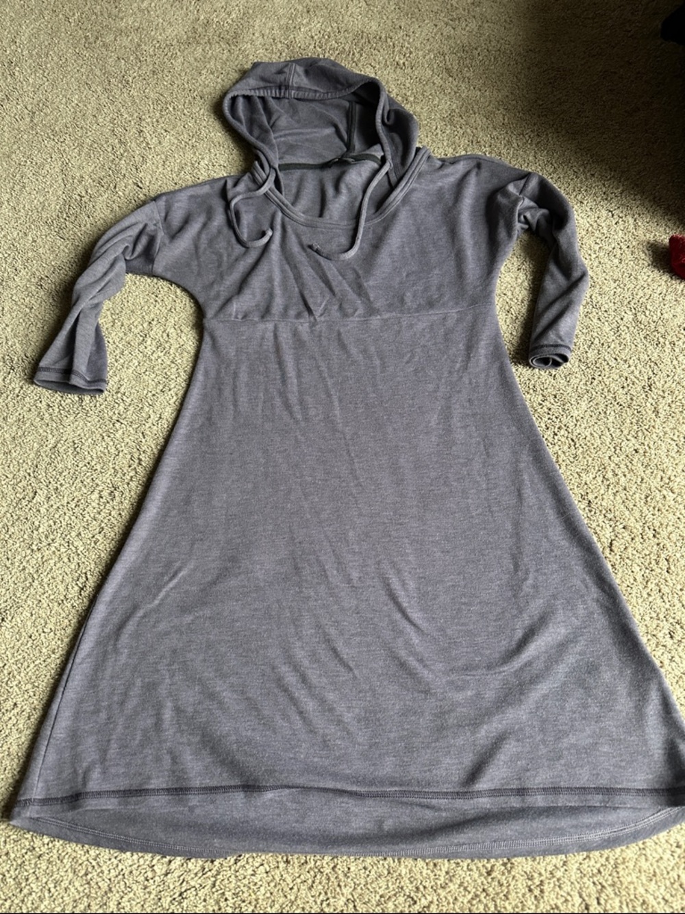 The North Face Gray Long Sleeve Hoodie Dress
